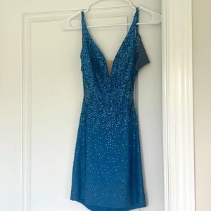 Gorgeous Homecoming Dress in Electric Blue